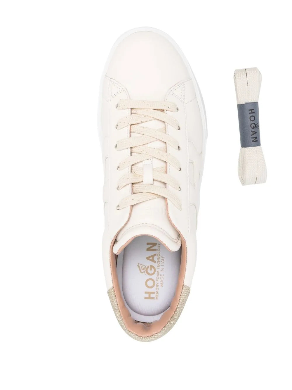 Hogan Glitter-Detail Leather