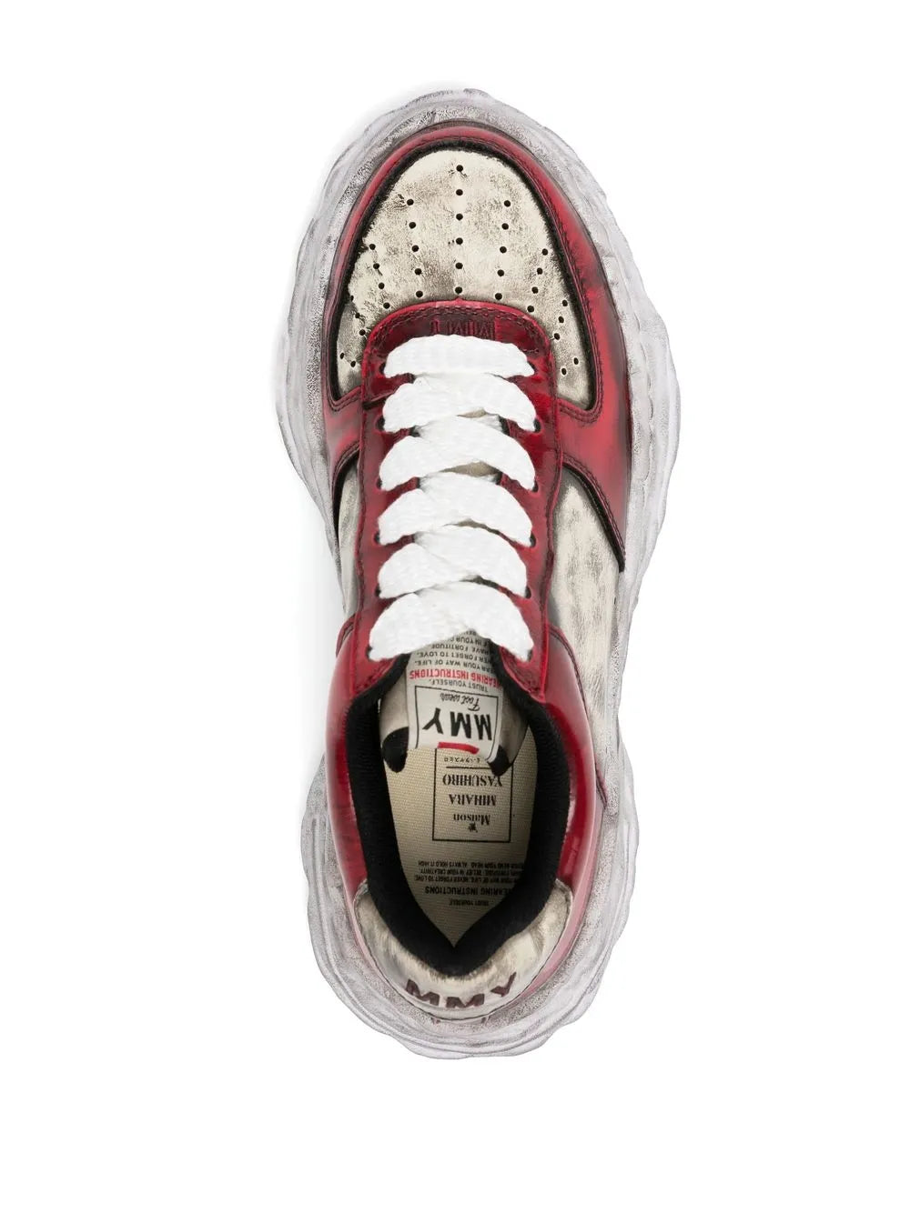 Maison MIHARA YASUHIRO Wayne Distressed Low-Top