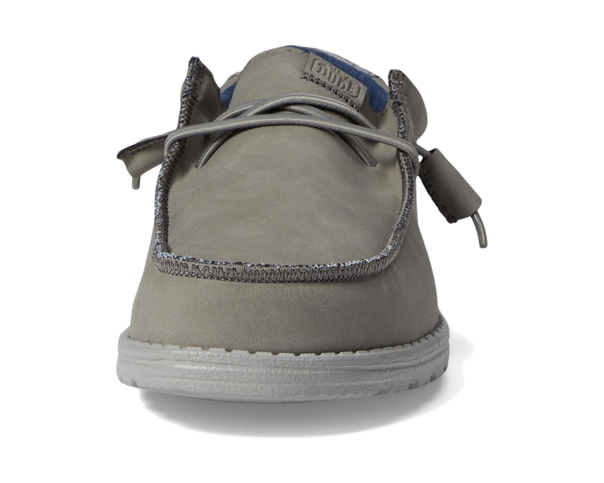 Men's Hey Dude Wally Fabricated Leather Grey