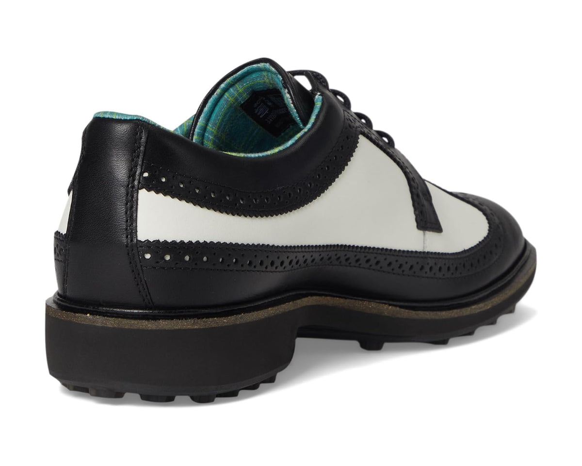 Men's ECCO Golf Classic Hybrid Wing Tip Water Resistant Black/White
