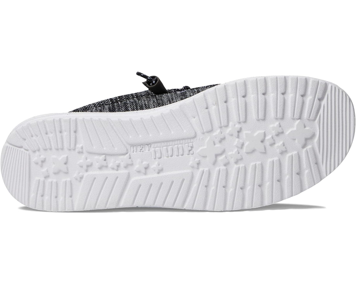 Men's Hey Dude Wally Stretch Mix Slip-On Casual Shoes Meteorite