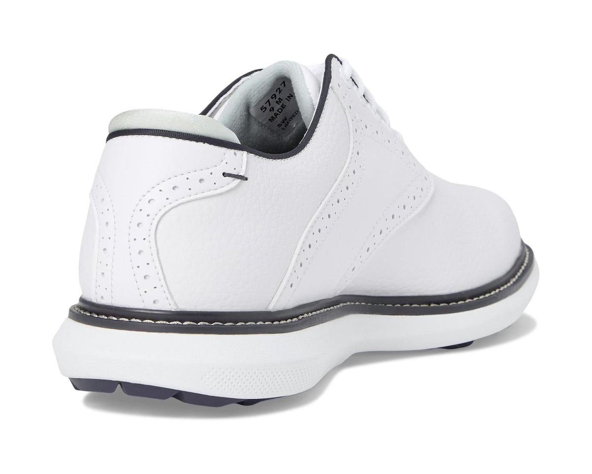 Men's FootJoy Traditions Spikeless Golf Shoes- Previous Season White/Navy