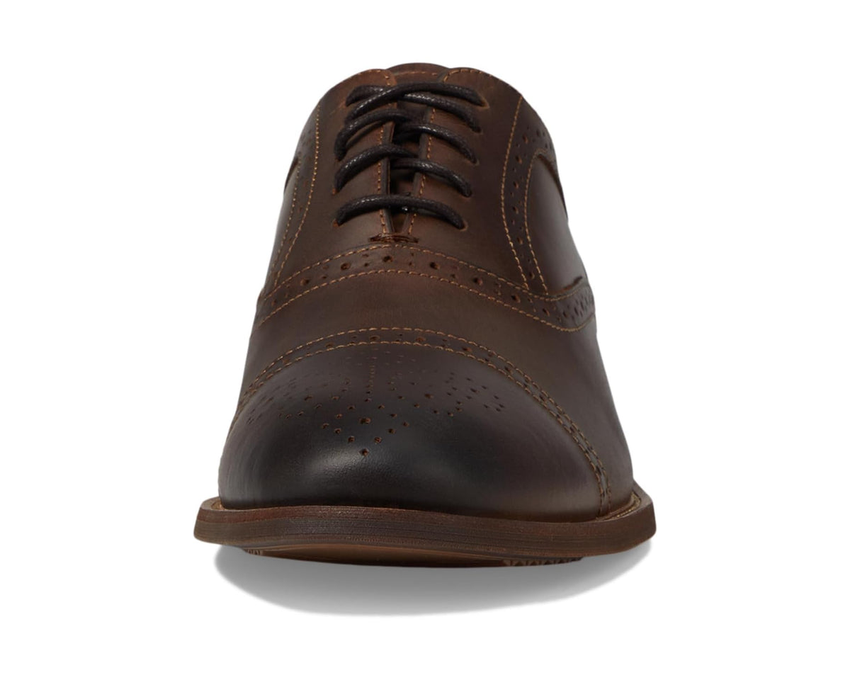 Men's Florsheim Rucci Cap Toe Bal Oxford Brown Crazy Horse
