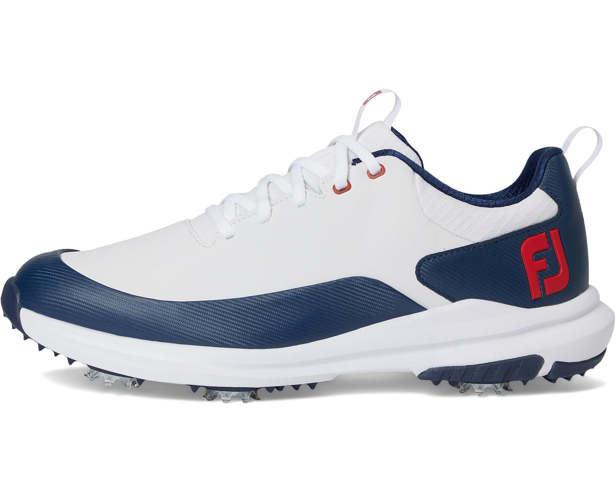 Men's FootJoy Tour Rival Golf Shoes White/Navy/Red