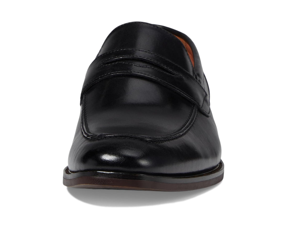 Men's Florsheim Sorrento Moc Toe Penny Loafers Black Smooth