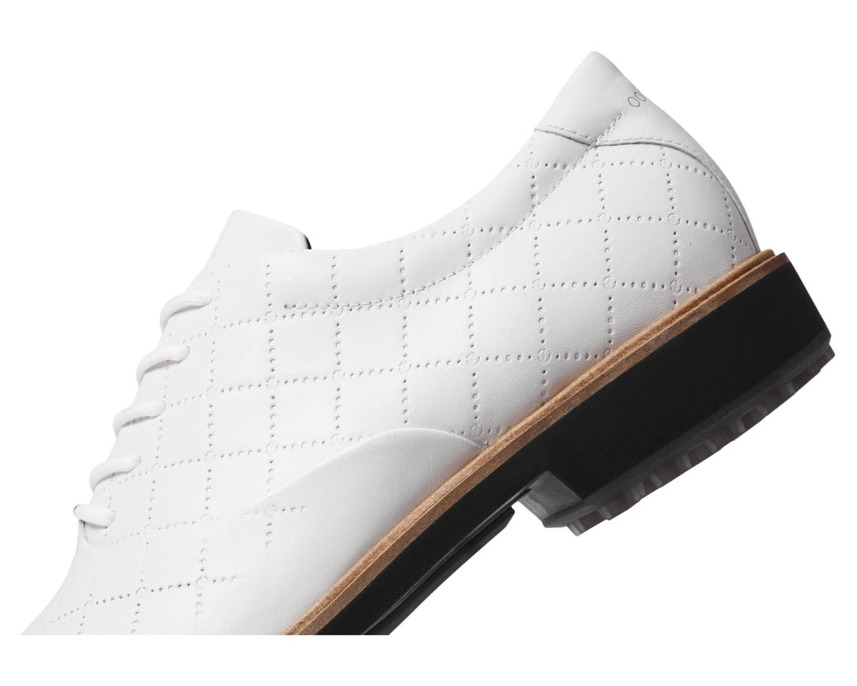 Men's ECCO Golf Classic Hybrid Hydromax Golf Shoes White Cow Leather