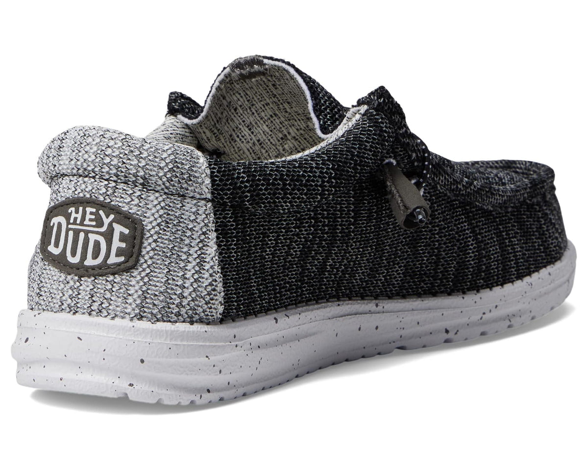 Men's Hey Dude Wally Stretch Mix Slip-On Casual Shoes Meteorite