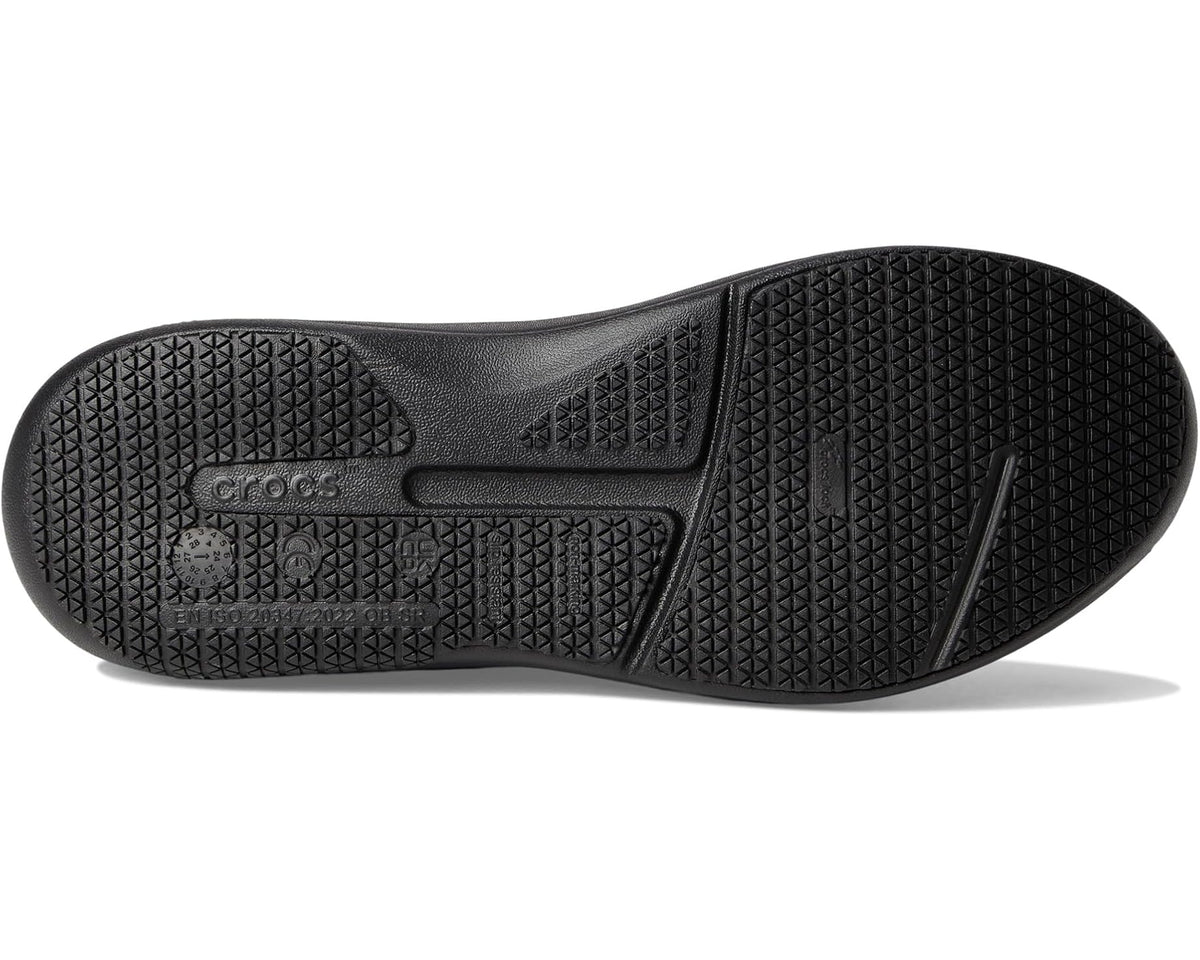 Men's Crocs Work On The Clock Work Sneaker Triple Black