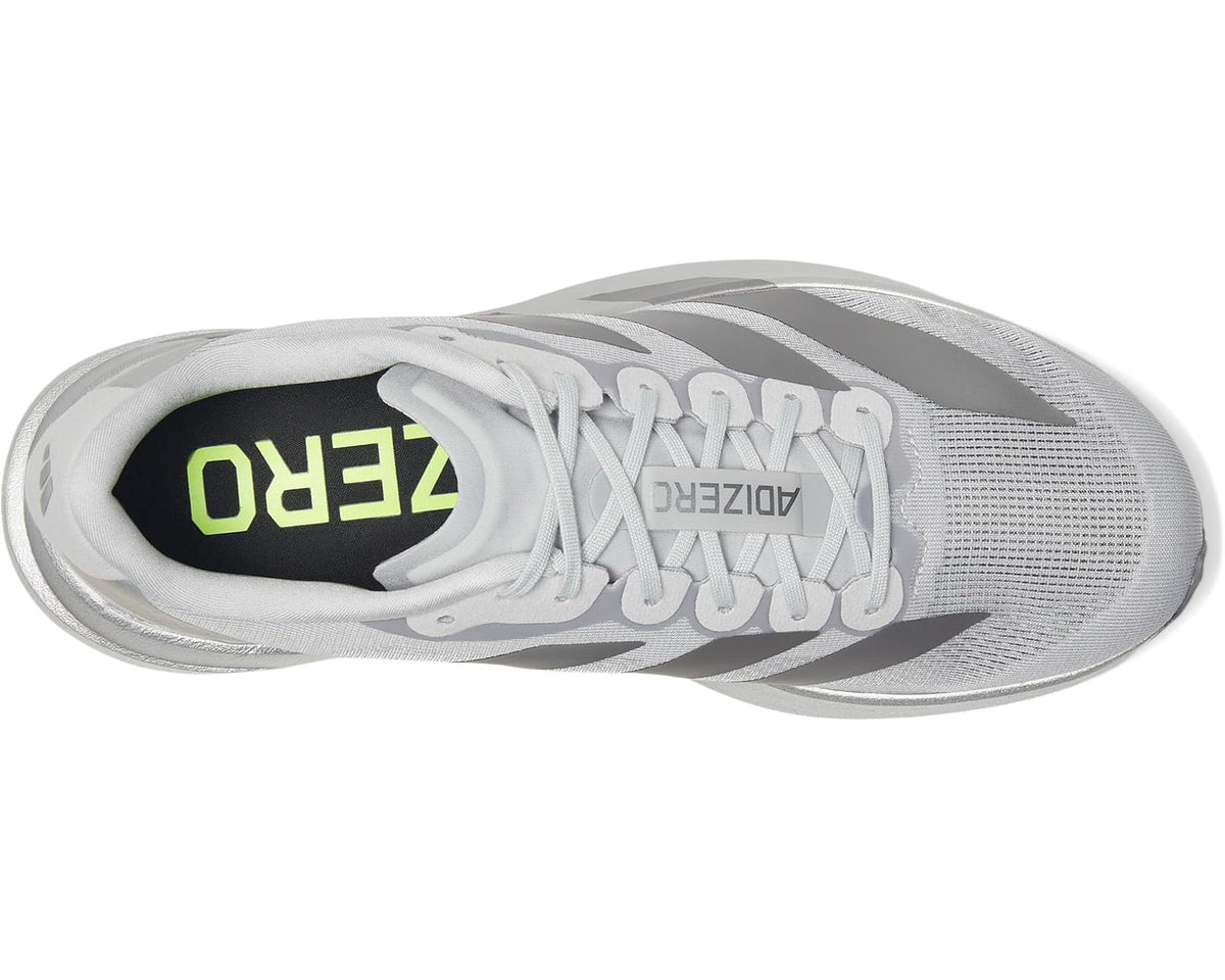 Men's adidas adiZero Evo SL Running Shoes Silver Metallic/Iron Metallic/Halo Silver