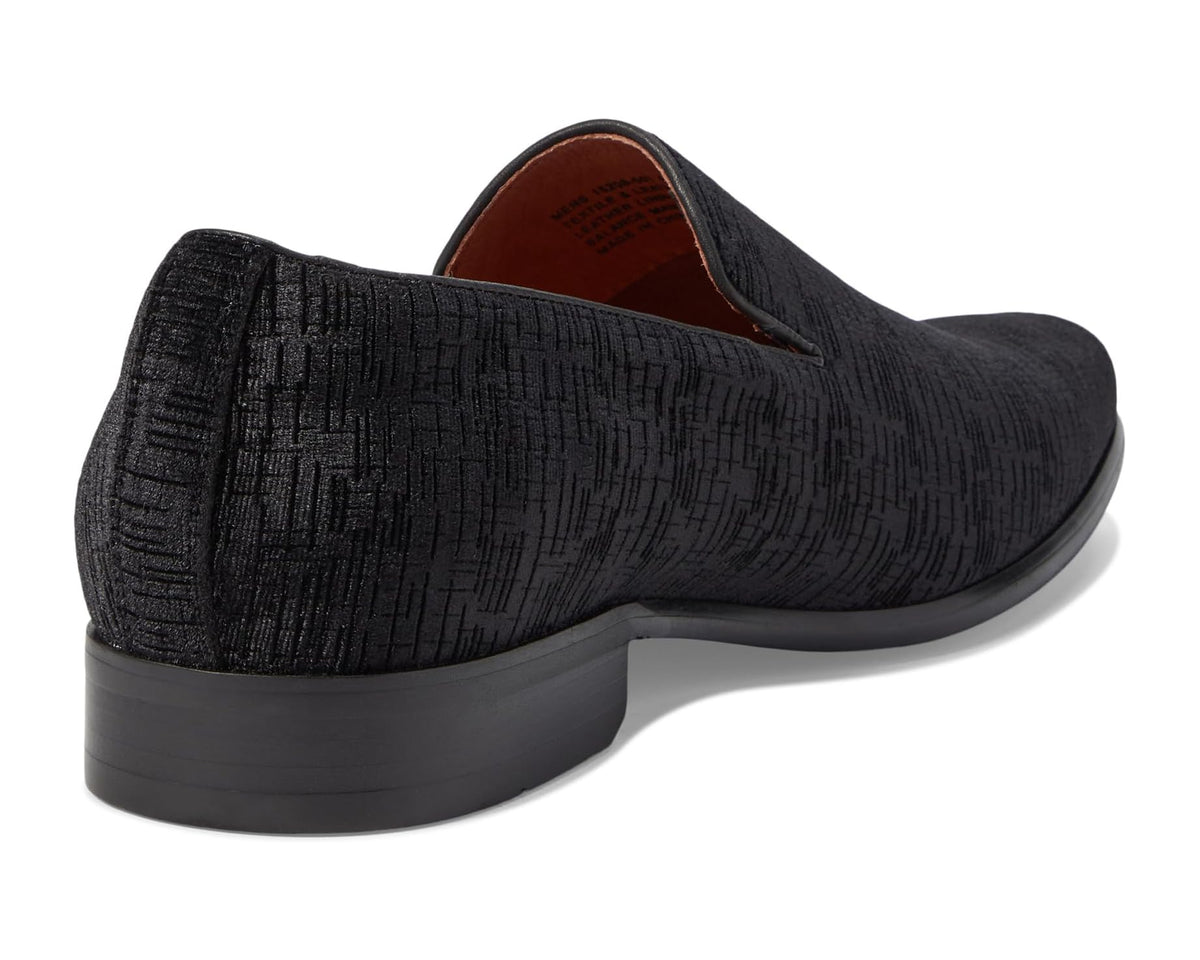 Men's Florsheim Postino Plain Toe Velvet Slip-On Black