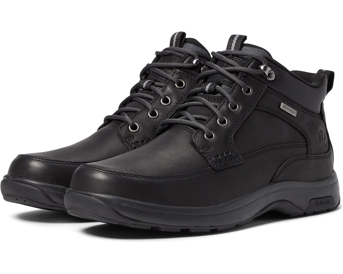 Men's Dunham 8000 Mid Boots Black Leather