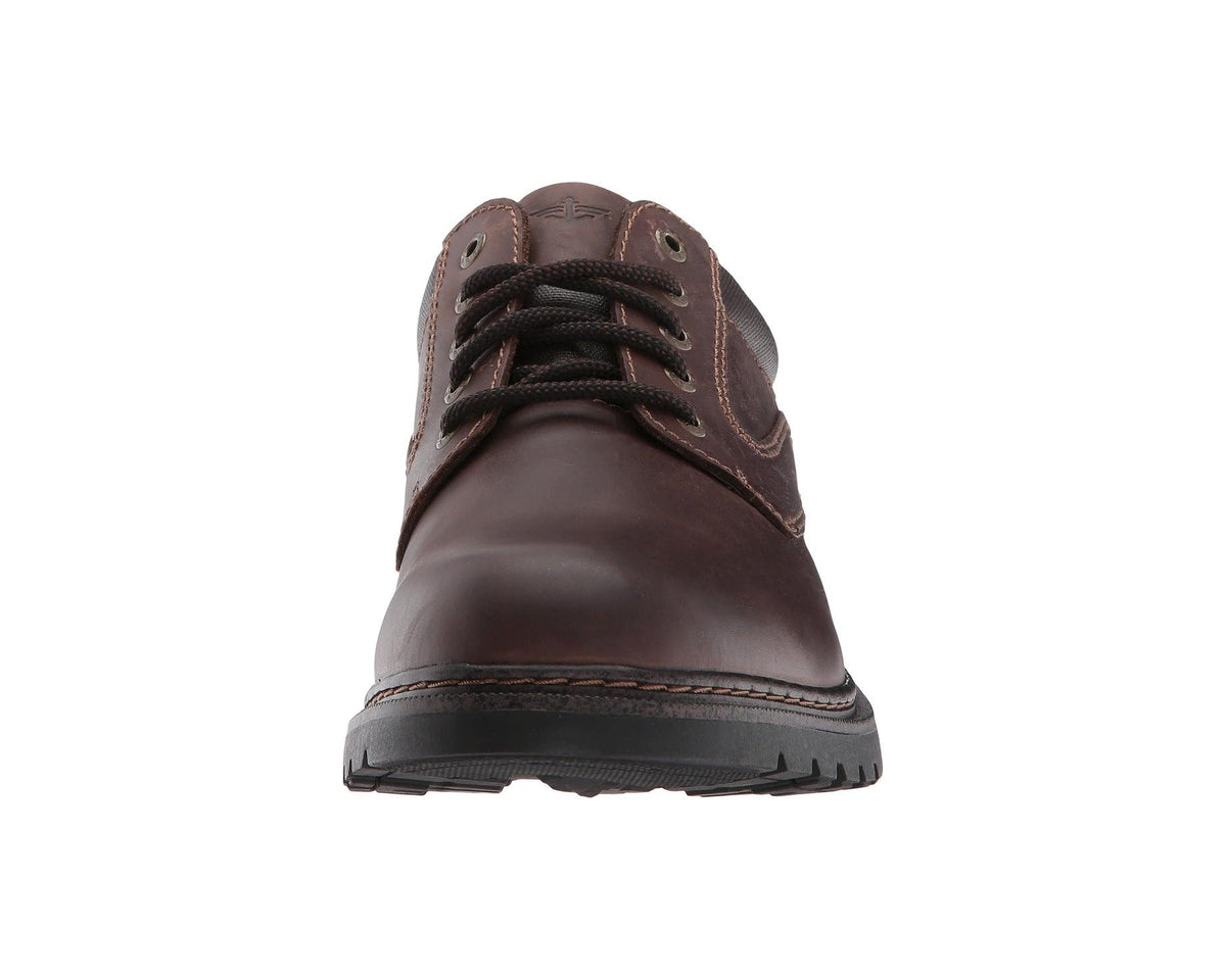 Men's Dockers Warden Plain Toe Oxford Red/Brown Soft Oiled Crazyhorse