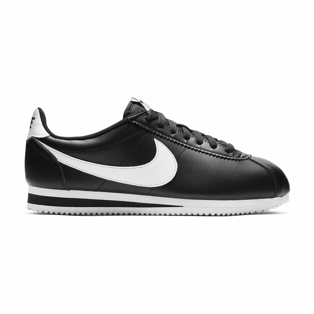 Nike Classic Cortez Womens Leather Shoes (Black)
