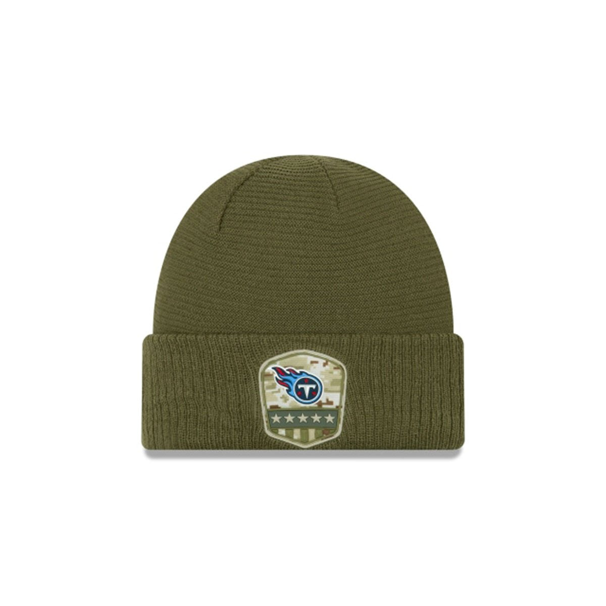 TENNESSEE TITANS SALUTE TO SERVICE CUFF KNIT GREEN/BLUE