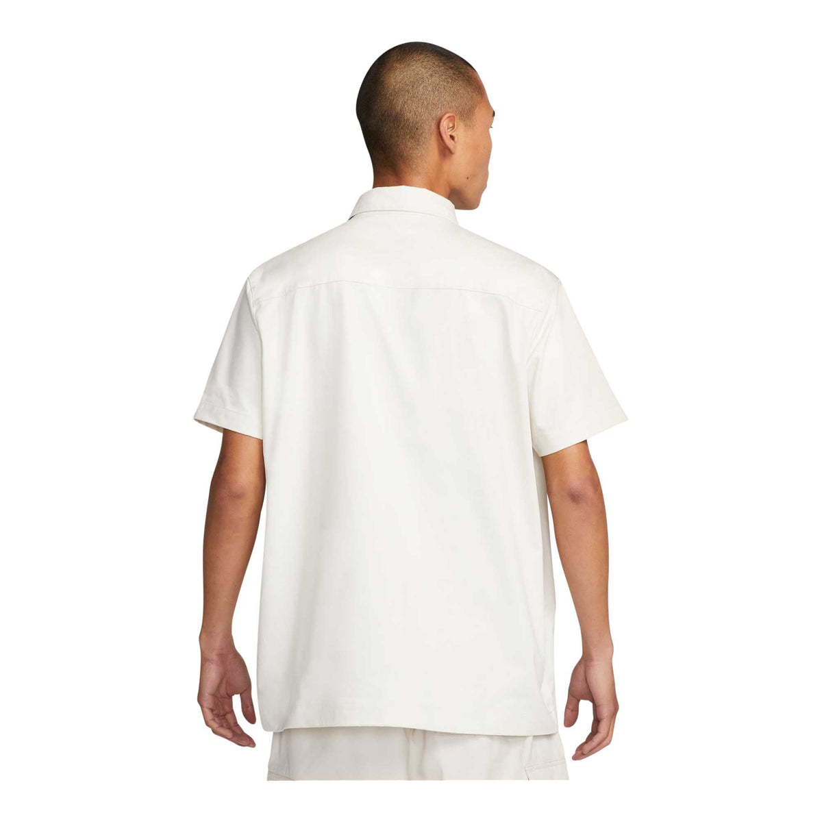 Nike Life Men's Woven Military Short-Sleeve Button-Down Shirt