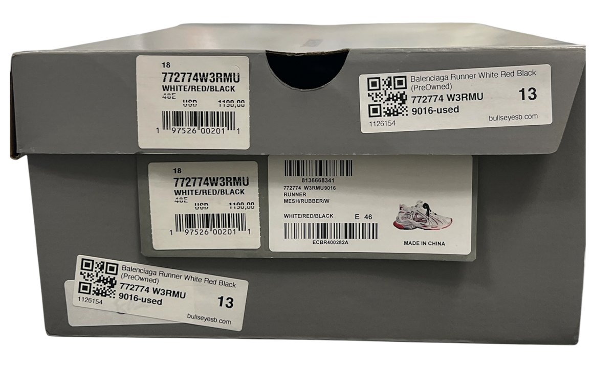 Premium Black White Red Running Shoes