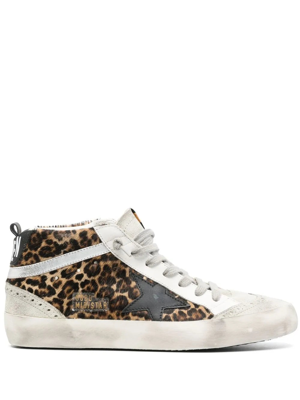 Golden Goose Mid Star Leopard Print