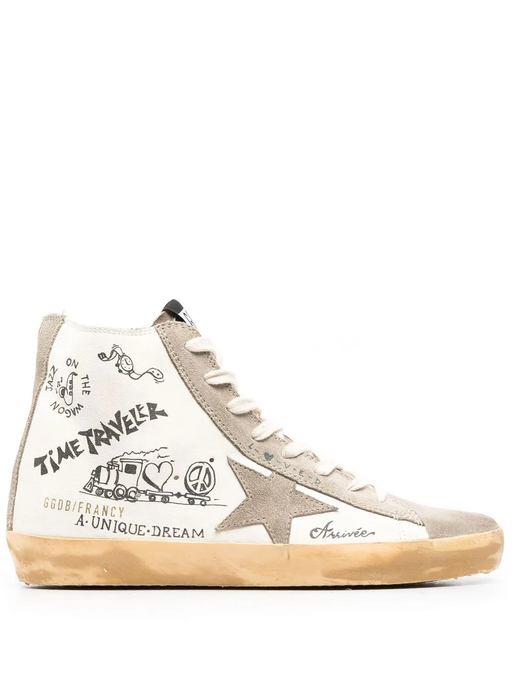 Golden Goose Francy Journey-Print High-Top