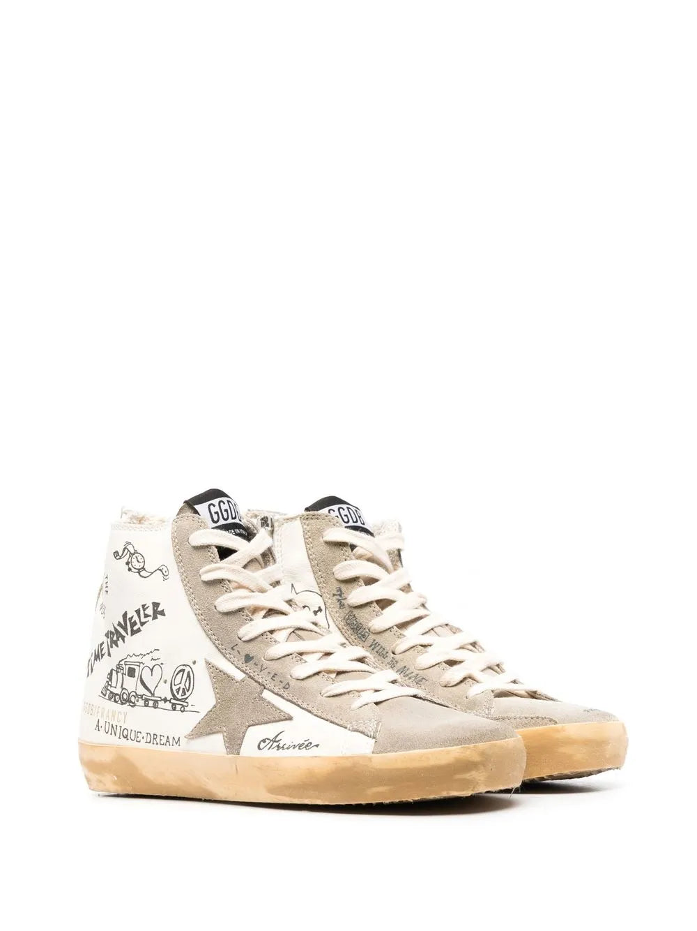 Golden Goose Francy Journey-Print High-Top