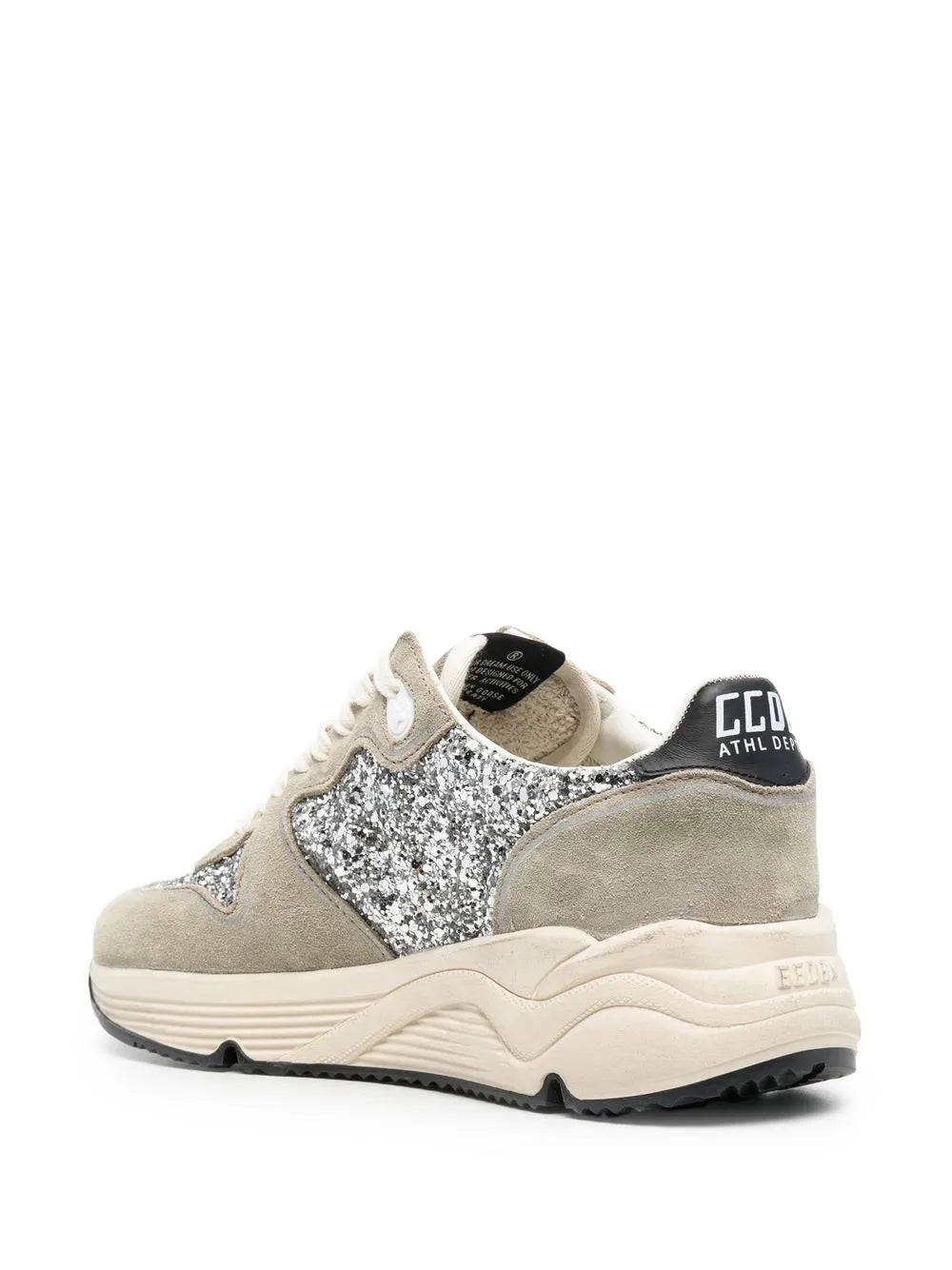 Golden Goose Running Sole Glitter-Embellished