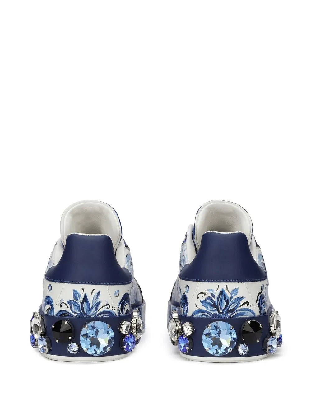 Dolce & Gabbana Portofino Majolica-Print Leather