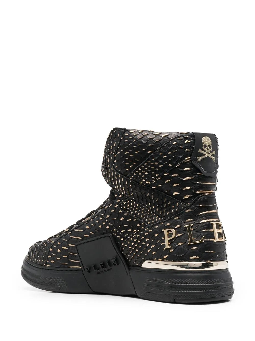 Philipp Plein Snakeskin-Effect High-Top