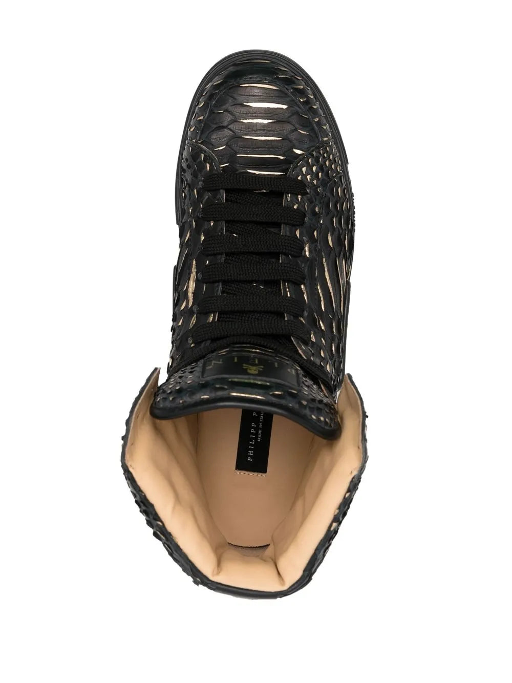 Philipp Plein Snakeskin-Effect High-Top