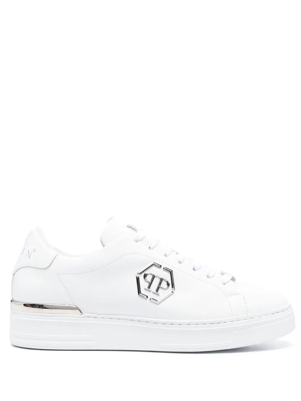 Philipp Plein Hexagon Low-Top Leather