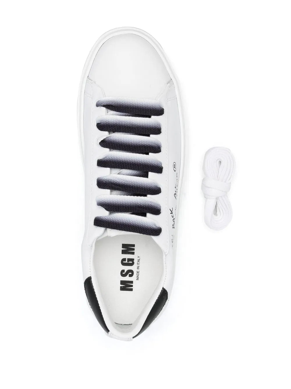 MSGM Slogan-Print Leather