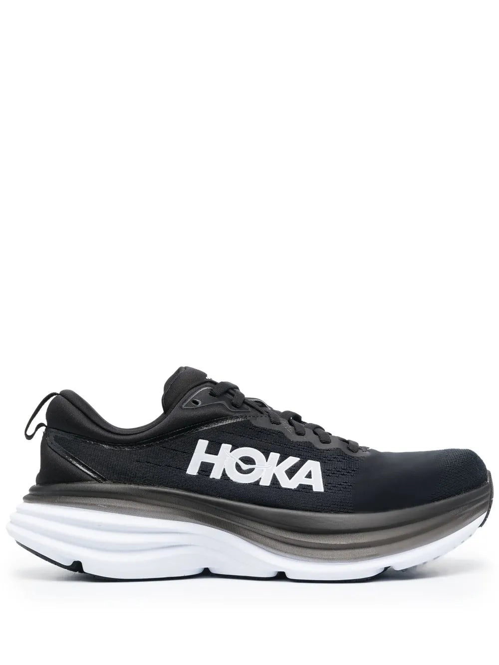 HOKA Bondi 8 Logo-Print Lace-Up