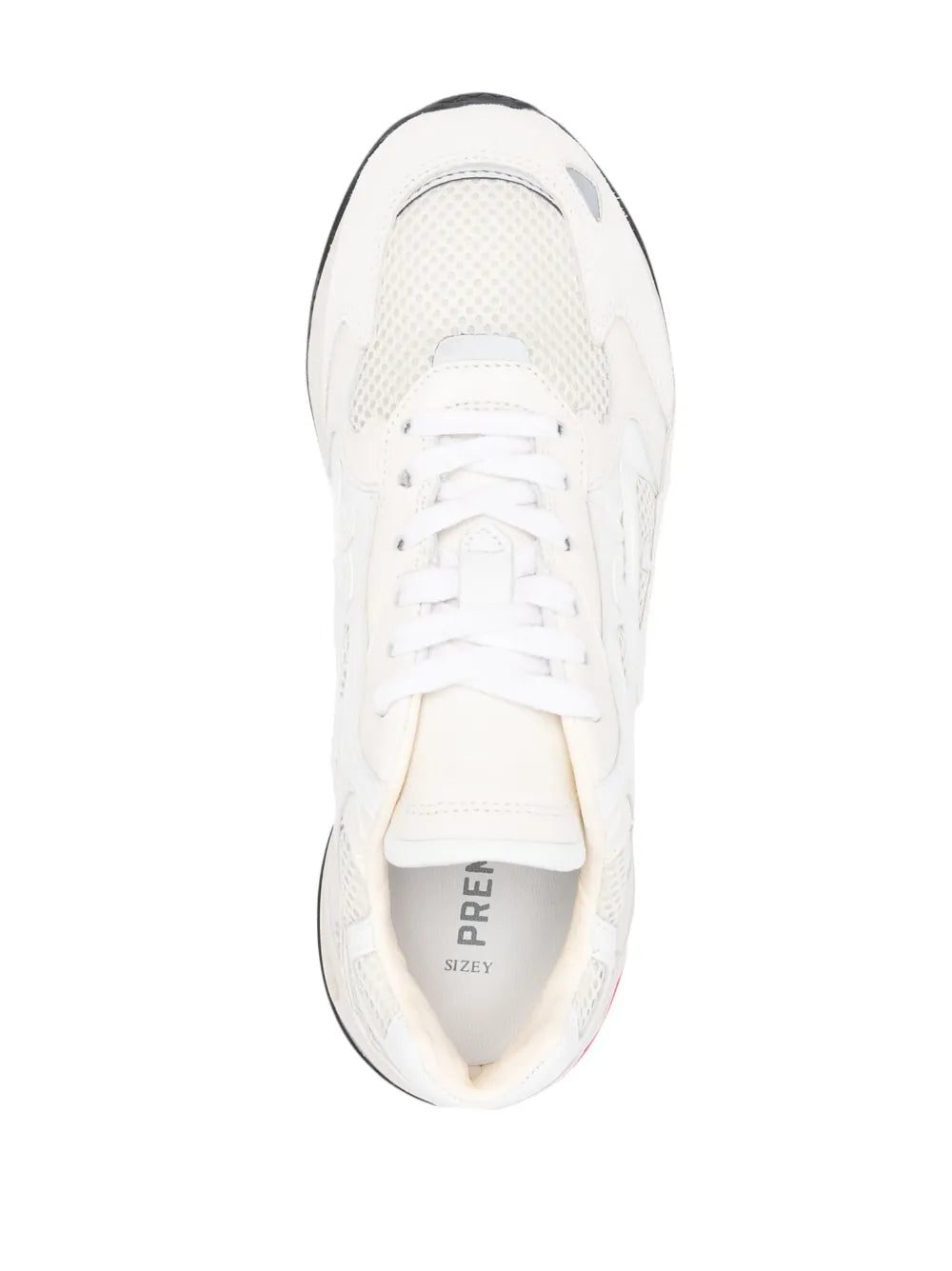 Premiata Panelled-Mesh Low-Top