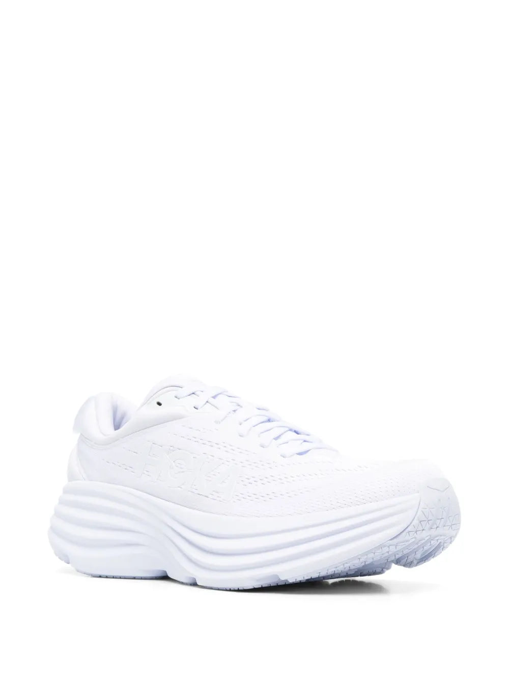 HOKA Bondi 8 Logo-Print Lace-Up