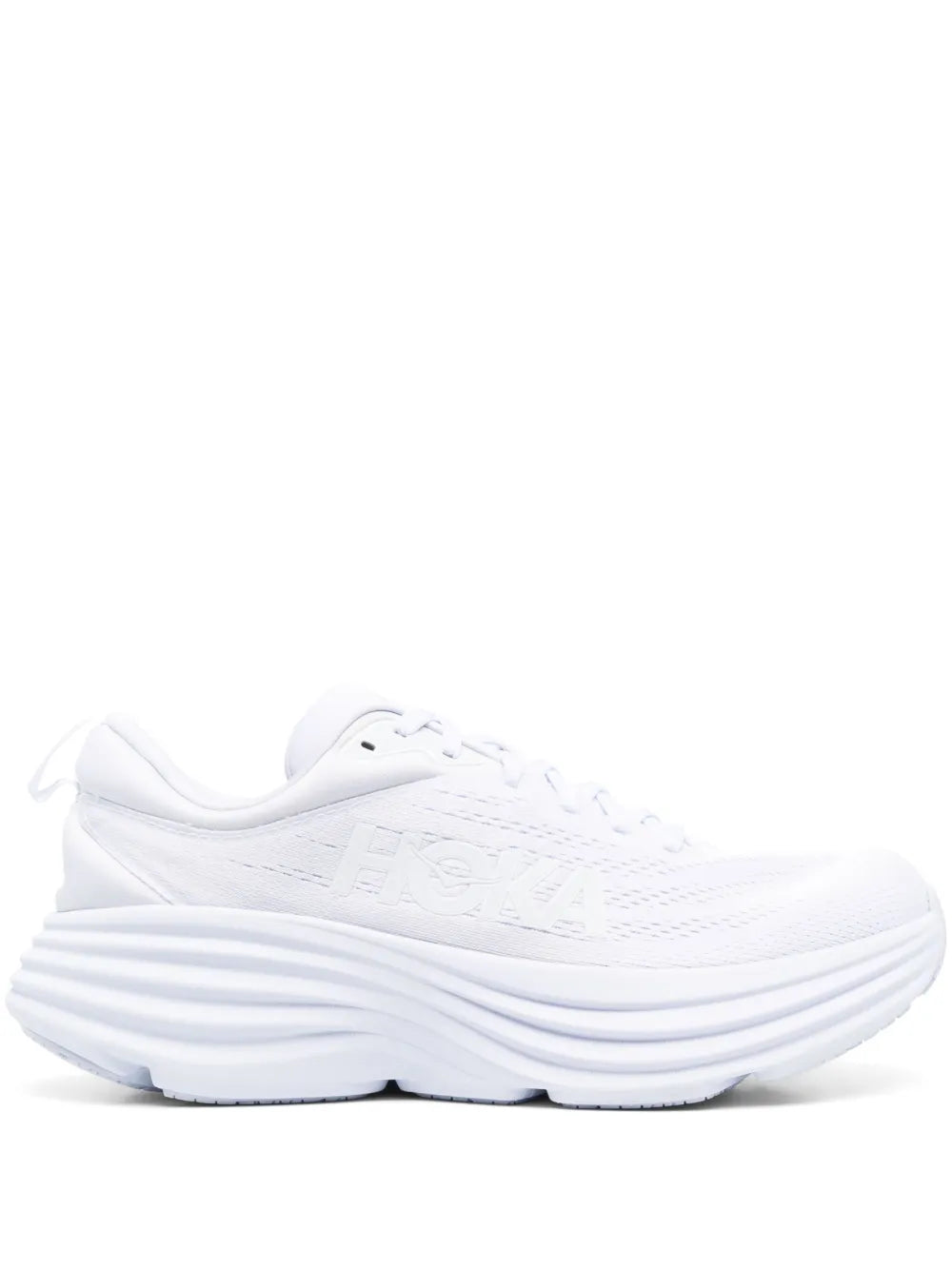 HOKA Bondi 8 Logo-Print Lace-Up