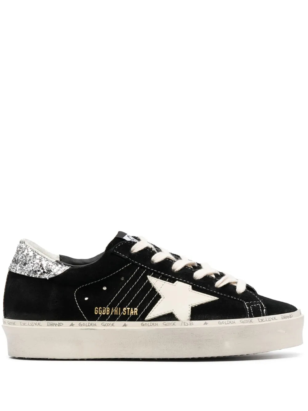 Golden Goose Hi Star Glitter Suede