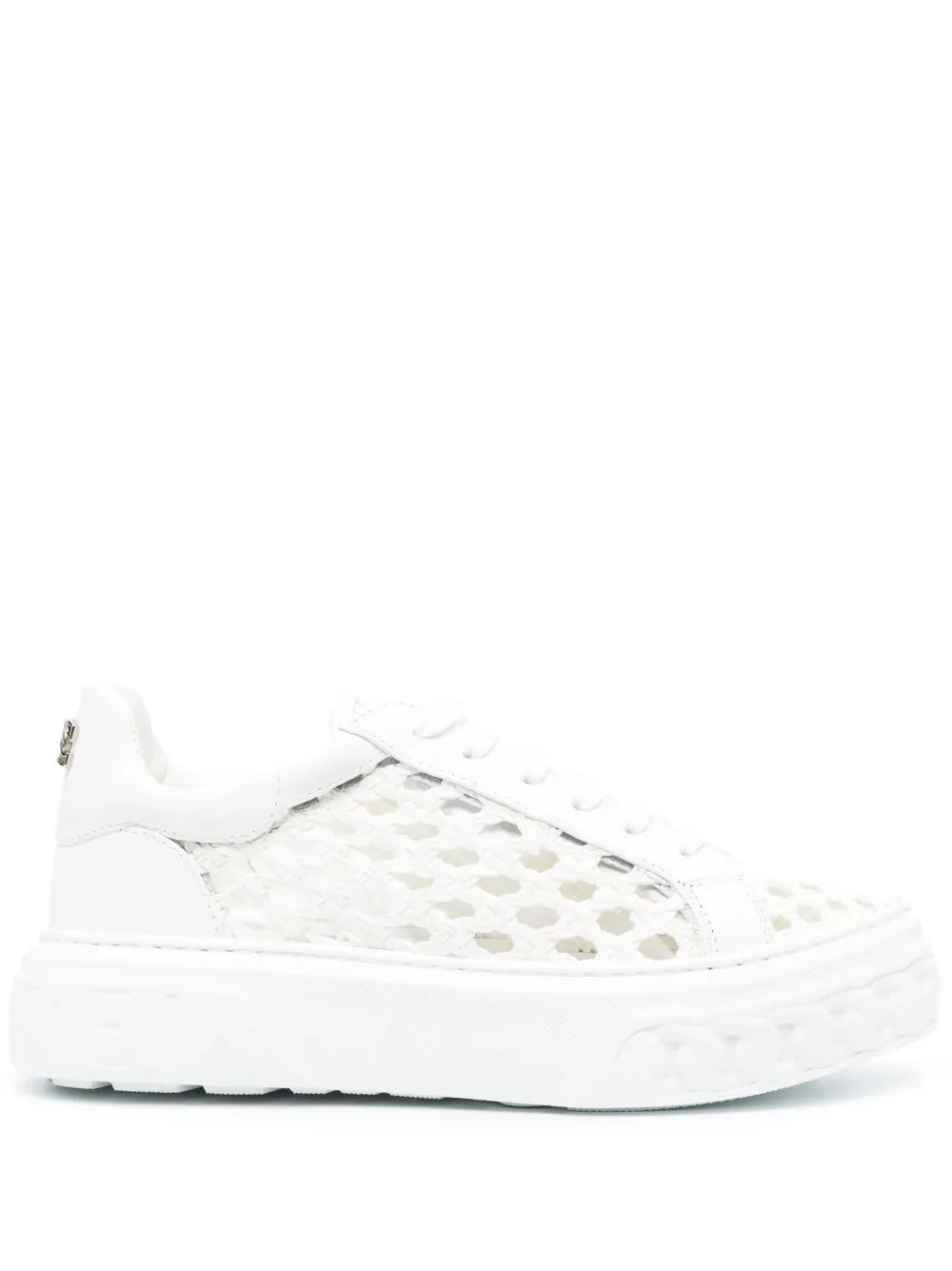 Casadei Cut-Out Low-Top Leather