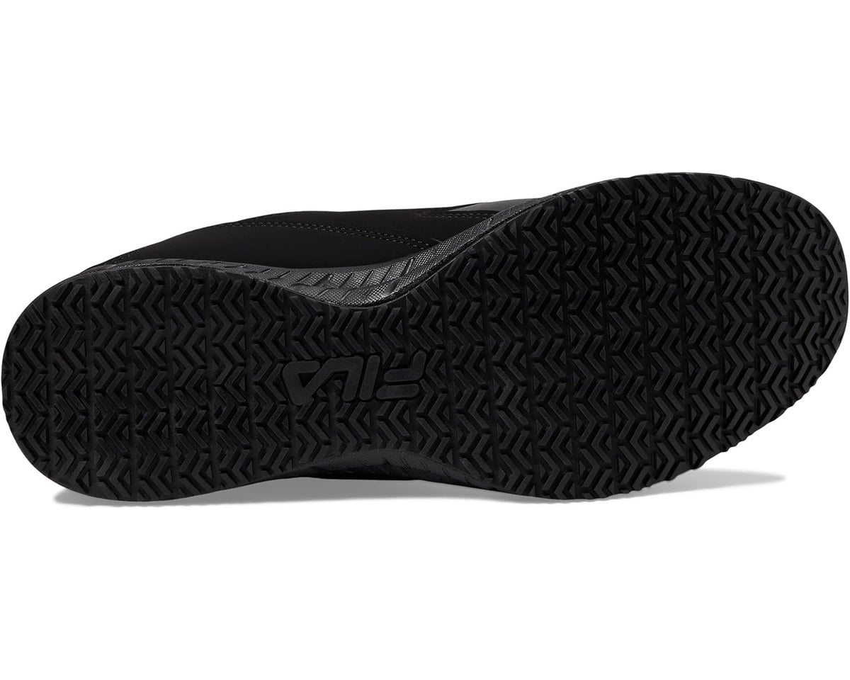 Men's Fila Memory Layers Slip Resistant Black/Black/Black