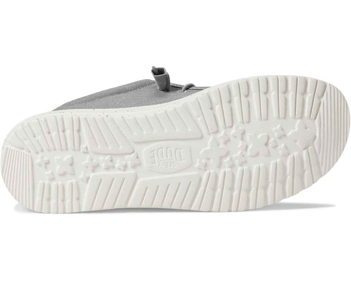 Men's Hey Dude Wally Canvas Light Grey