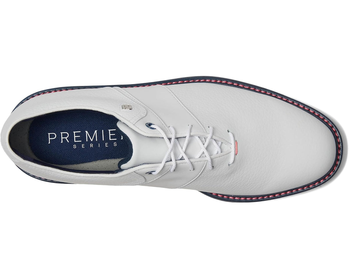 Men's FootJoy Premiere Series - Packard Golf Shoes- Previous Season White/Pink/Navy