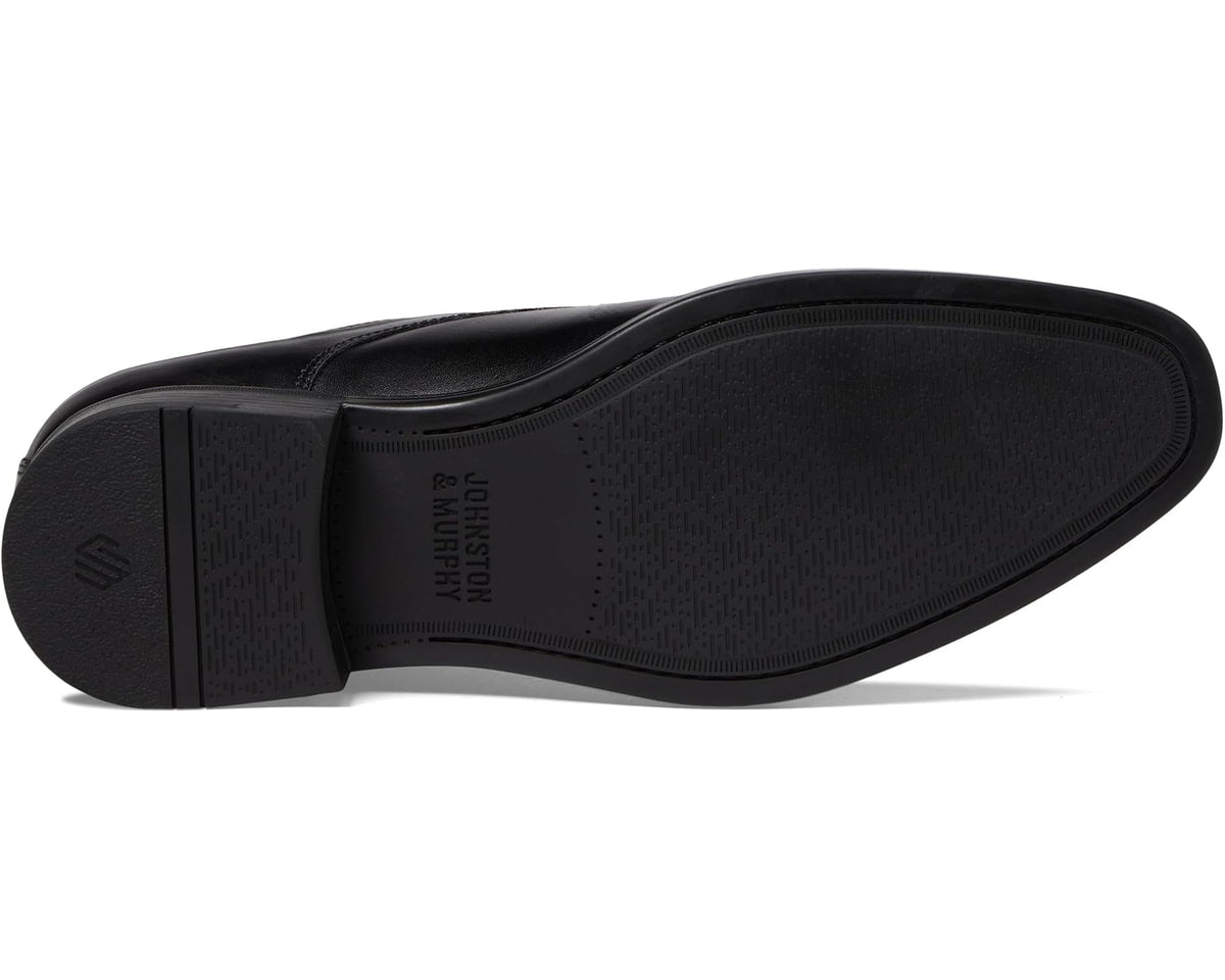 Men's Johnston & Murphy Gibbons Plain Toe Black Full Grain