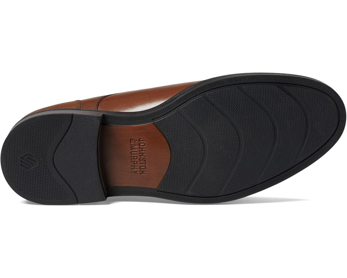 Men's Johnston & Murphy Mason Plain Toe Tan Full Grain