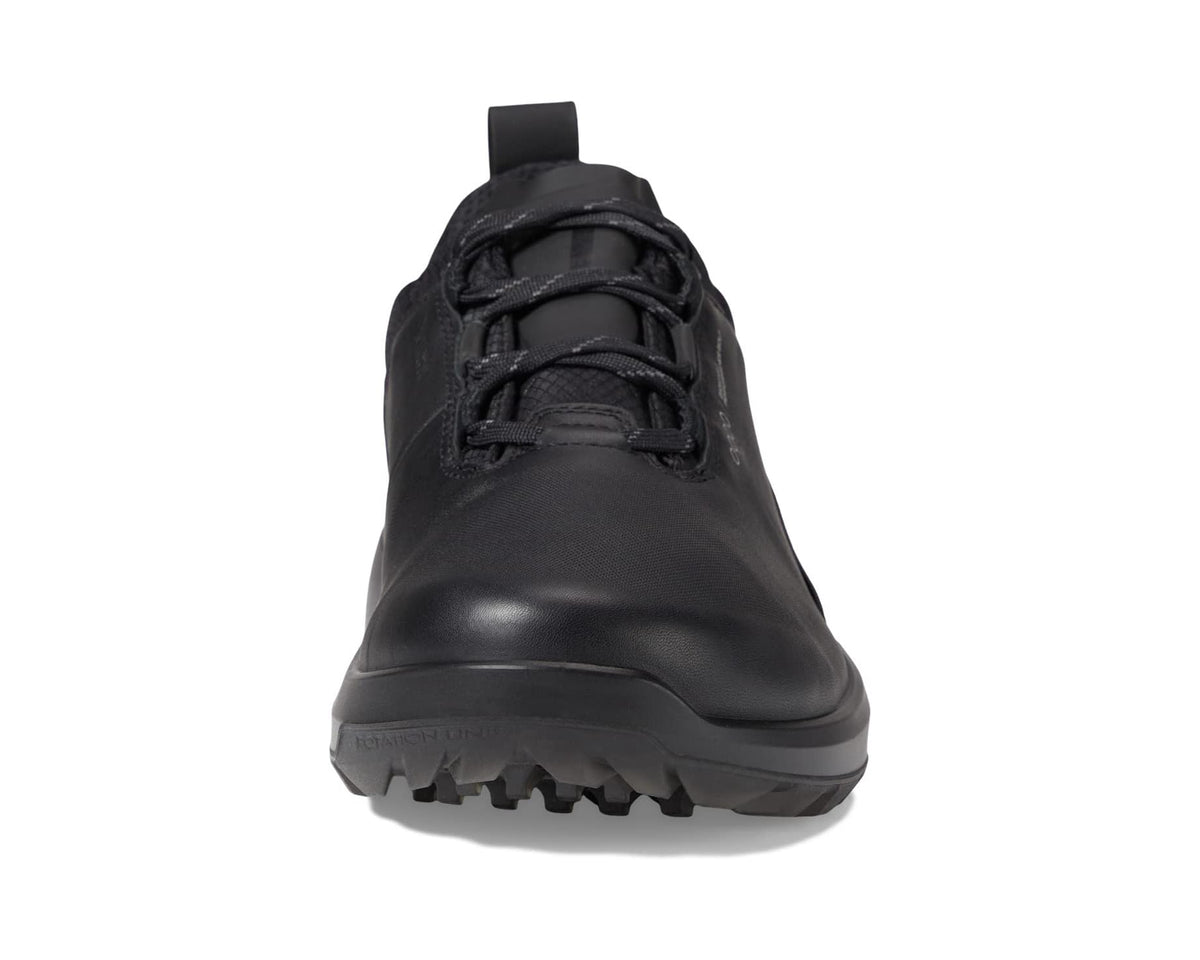 Men's ECCO Golf Biom H4 GORE-TEX® Waterproof Golf Hybrid Black Cow Leather