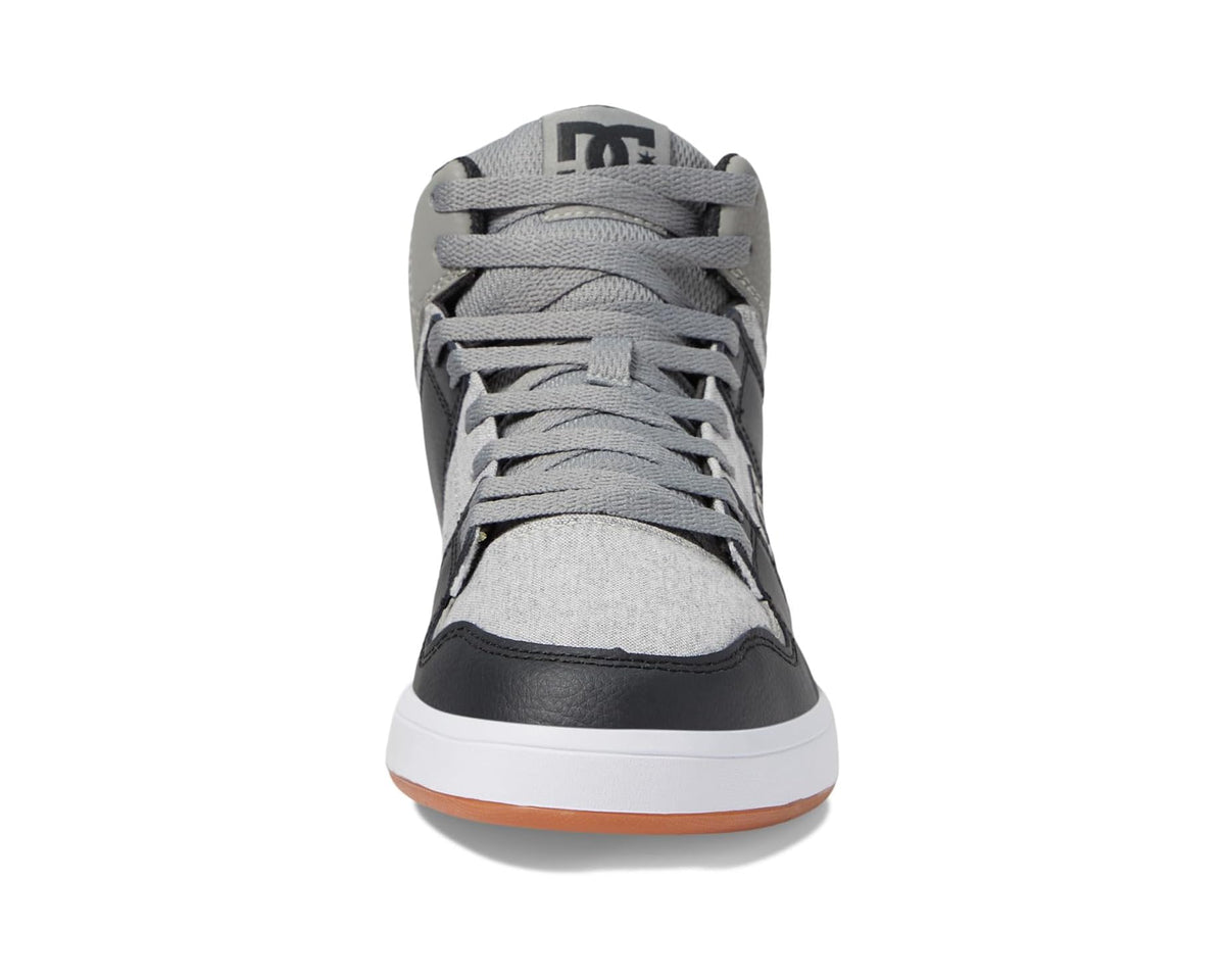 Men's DC Cure Casual High-Top Skate Shoes Sneakers Dark Grey/Light Grey