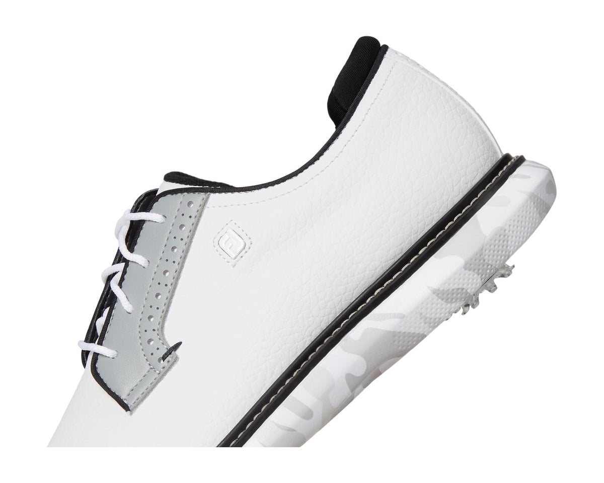 Men's FootJoy Traditions Blucher Golf Shoes White/Grey Camo