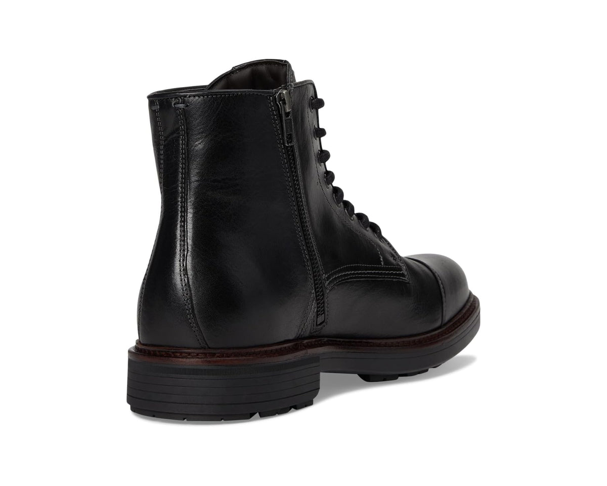 Men's Johnston & Murphy Collection Latham Cap Toe Boots Black European Calfskin