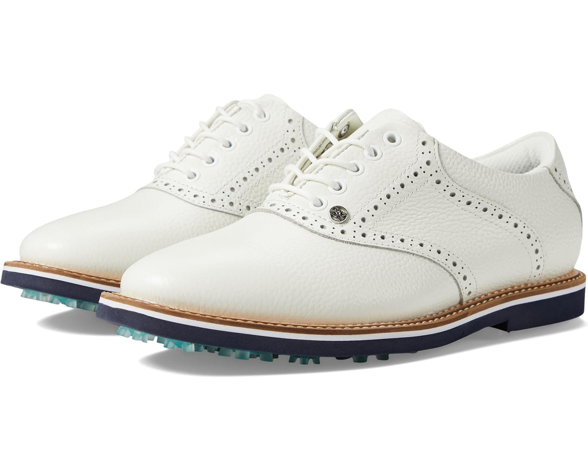 Men's GFORE Tonal Saddle Gallivanter Golf Shoes Snow/Twilight