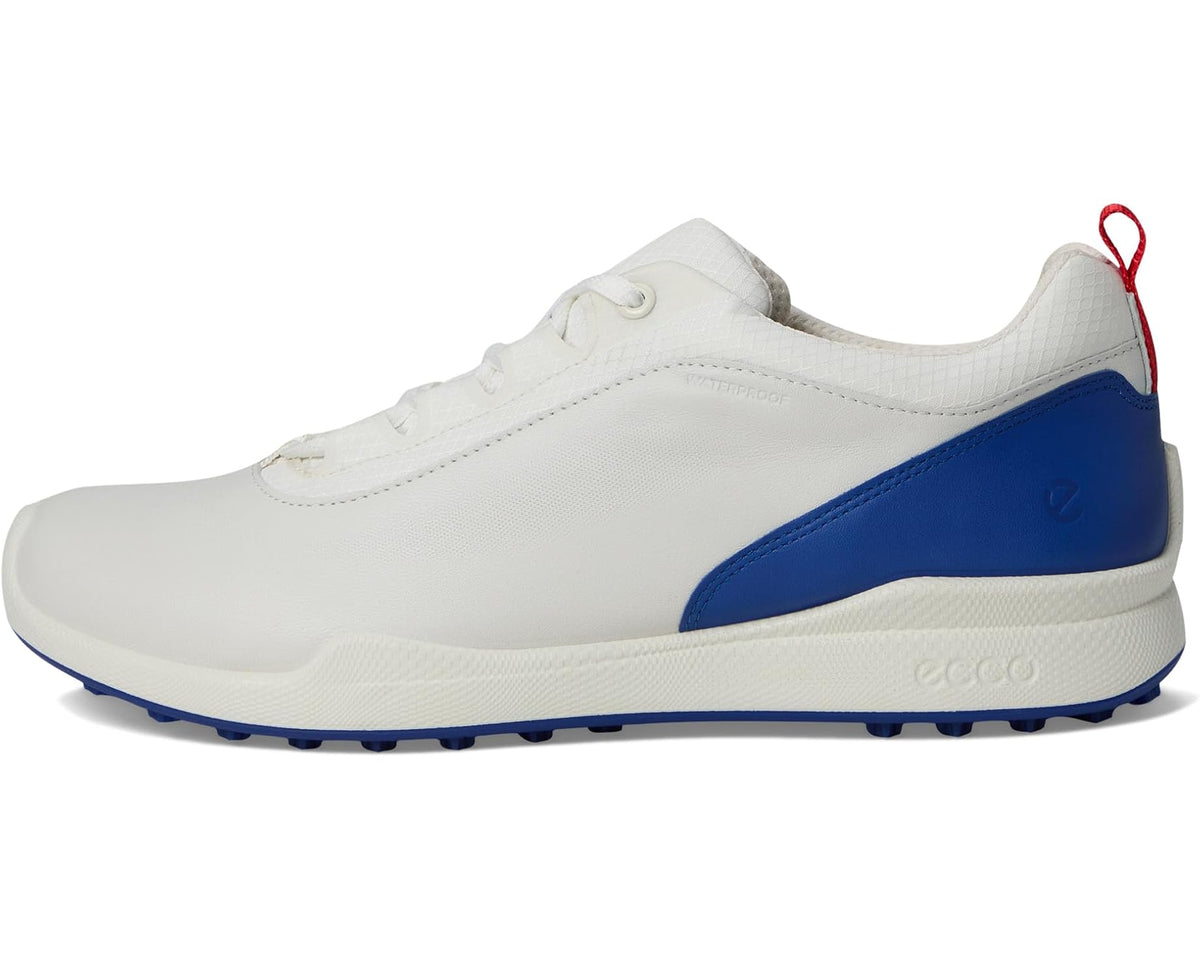 Men's ECCO Golf BIOM Hybrid BNY Waterproof White/Mazarine Blue