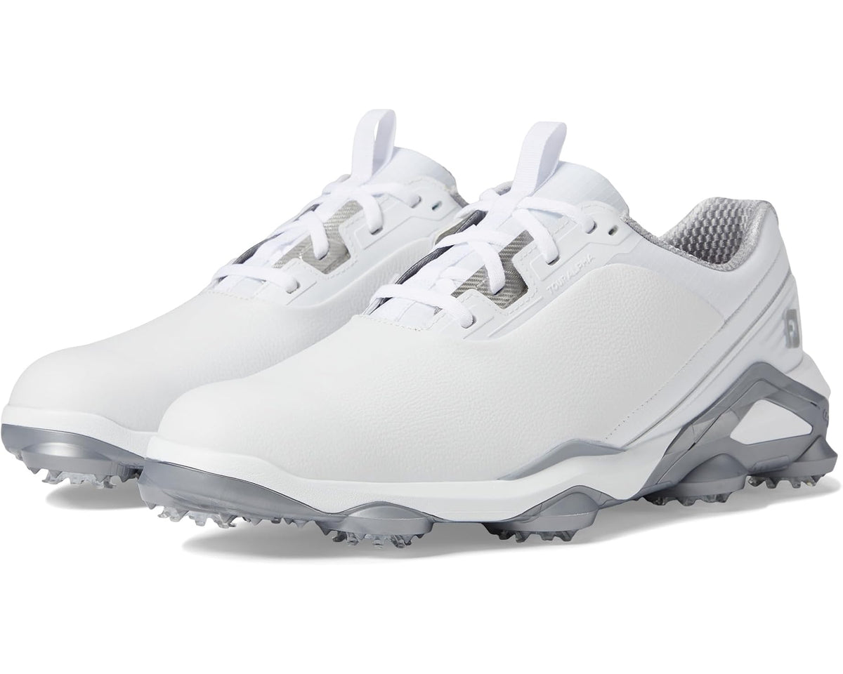 Men's FootJoy Tour Alpha Golf Shoes - Previous Season White/White/Silver