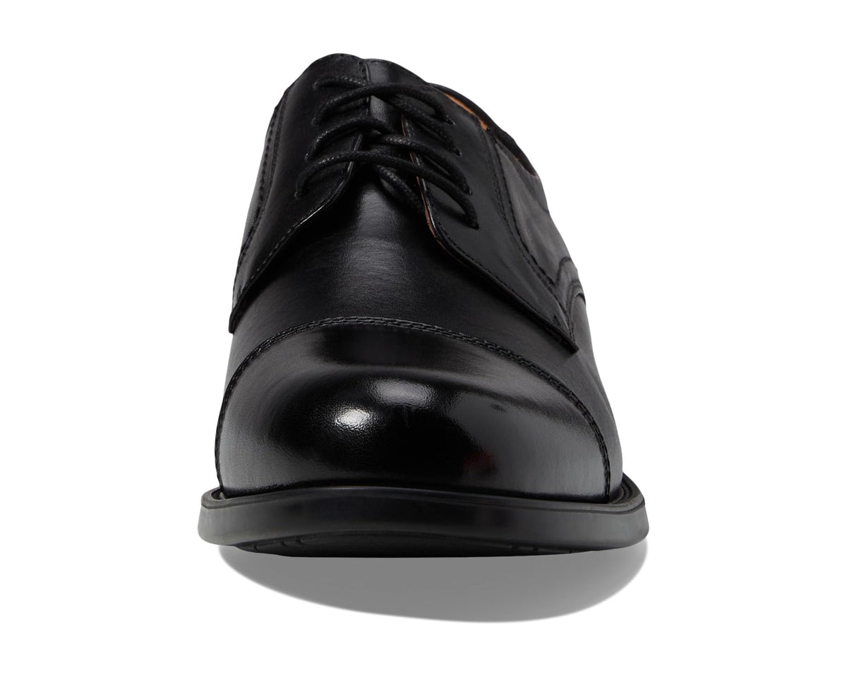 Men's Florsheim Midtown Cap Toe Oxford Black Smooth