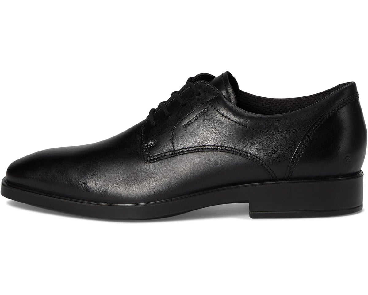 Men's ECCO Metropole Milan Waterproof Plain Toe Derby Black