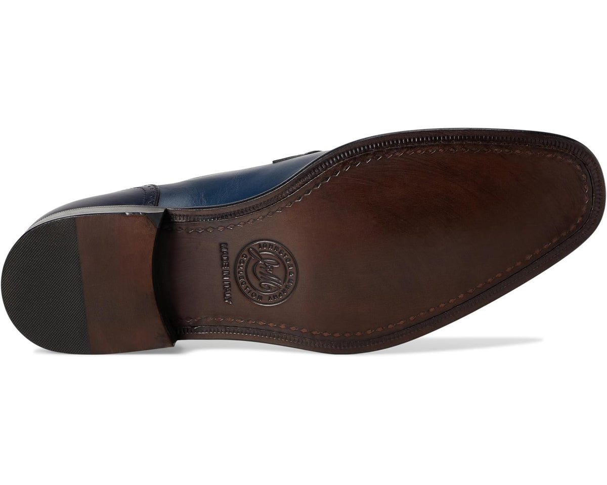 Men's Johnston & Murphy Collection Cormac Cap Toe Navy Italian Calfskin